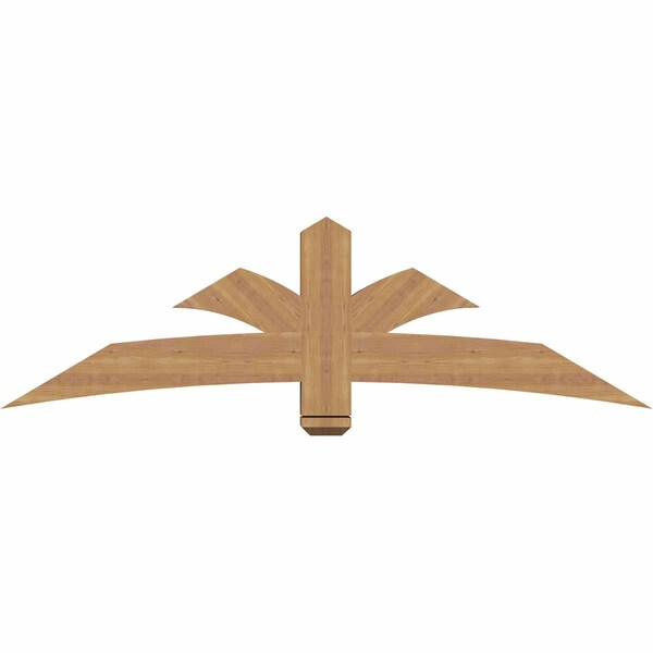 Ekena Millwork Davenport Timber Gable Bracket, Western Red Cedar, 72"W x 21"H x 5 1/2"D x 5 1/2"F, 7/12 Pitch GBW072X21X0606DAV00SWR - main